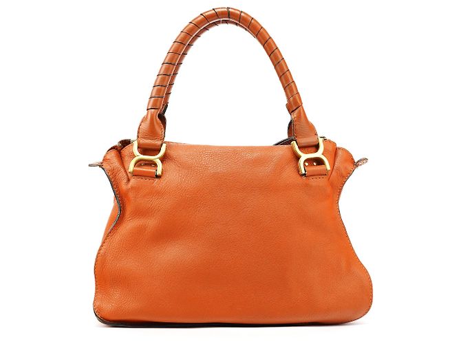Chloé Borsa 2-Way Marcie in pelle marrone chiaro - vista 3