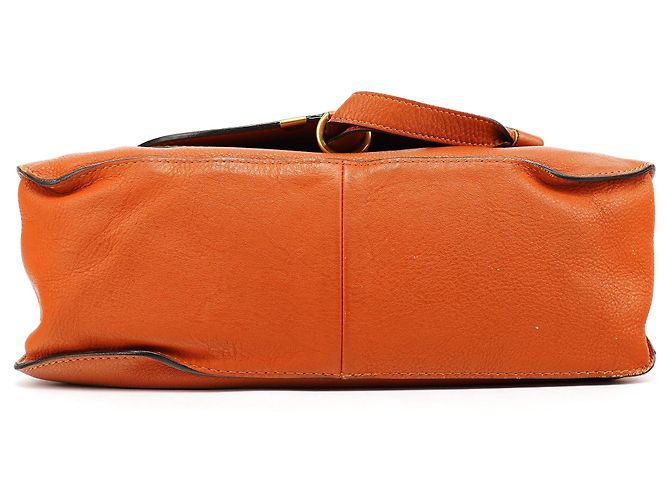 Chloé Borsa 2-Way Marcie in pelle marrone chiaro - vista 5