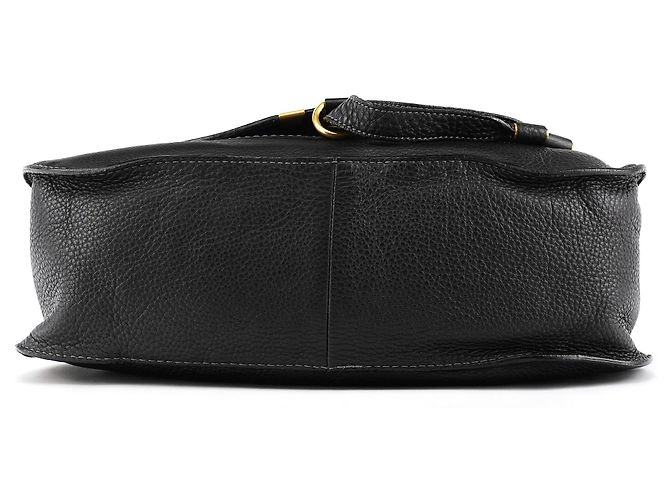 Chloé Borsa Marcie 2-Way in pelle martellata nera - vista 5