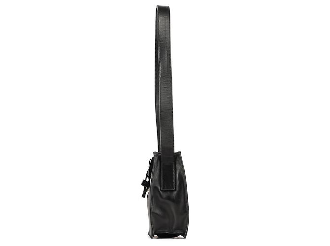 Prada Borsa a spalla con fibbia in Tessuto Nappa nero - vista 2