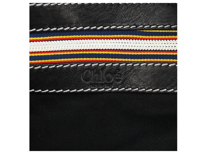 Chloé Borsa Bowling Patsy in pelle di vitello nera - vista 10