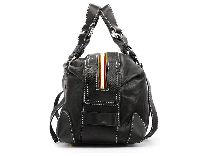 Chloé Borsa Bowling Patsy in pelle di vitello nera - vista 2