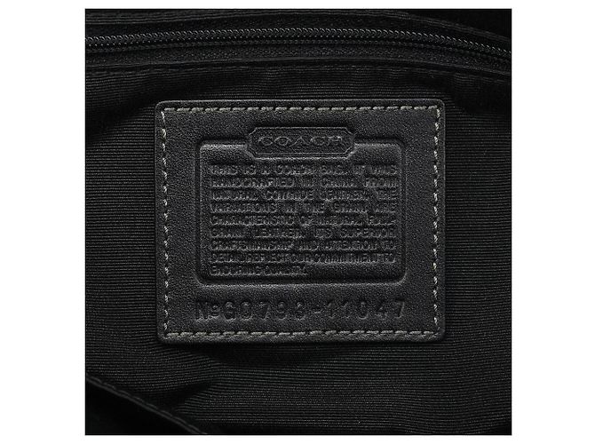 Coach Borsa Tote 11047 in pelle nera con chiusura turnlock - vista 15