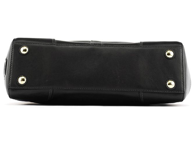 Coach Borsa Tote 11047 in pelle nera con chiusura turnlock - vista 5