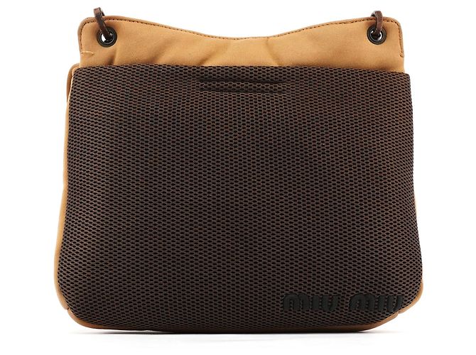 Miu Miu Borsa a tracolla in shearling beige Autunno 1999 - vista 4