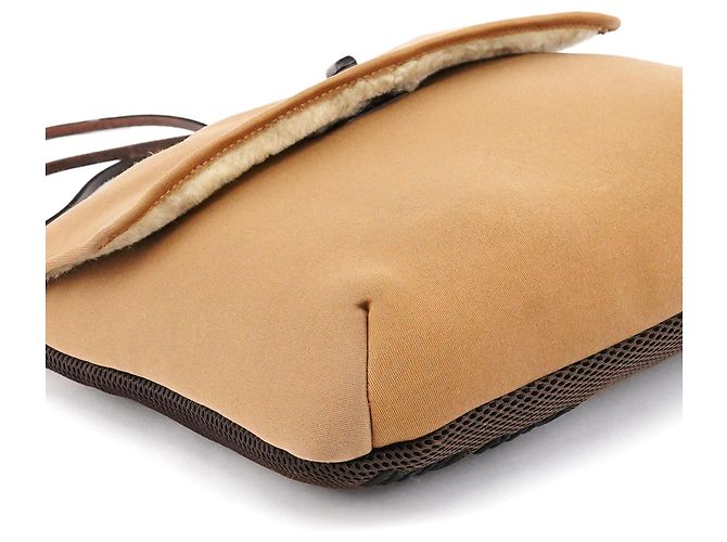 Miu Miu Borsa a tracolla in shearling beige Autunno 1999 - vista 9