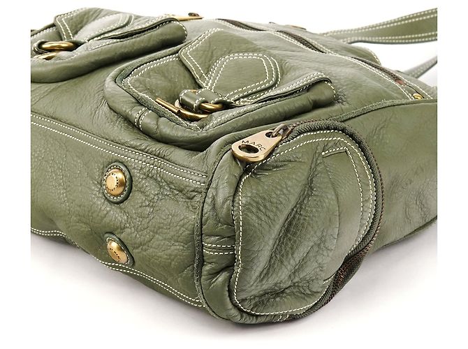 Marc by Marc Jacobs Olive Pebbled Leather Multi-Pocket Tote Bag - Ansicht 12