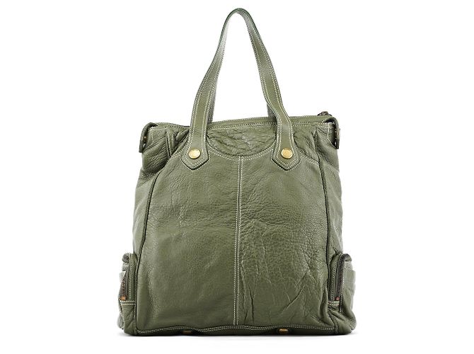 Marc by Marc Jacobs Olive Pebbled Leather Multi-Pocket Tote Bag - Ansicht 3