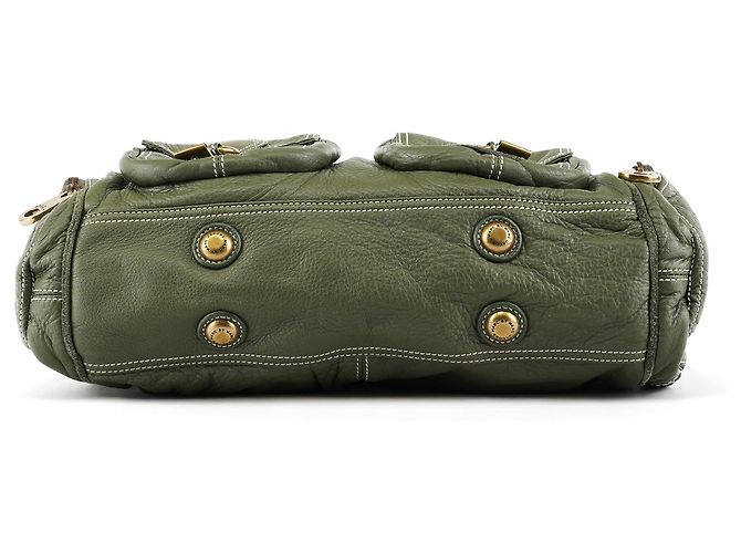 Marc by Marc Jacobs Olive Pebbled Leather Multi-Pocket Tote Bag - Ansicht 5