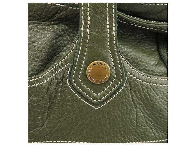 Marc by Marc Jacobs Olive Pebbled Leather Multi-Pocket Tote Bag - Ansicht 6