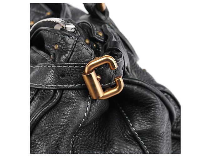 Chloé Borsa a tracolla Paddington in pelle nera - vista 10