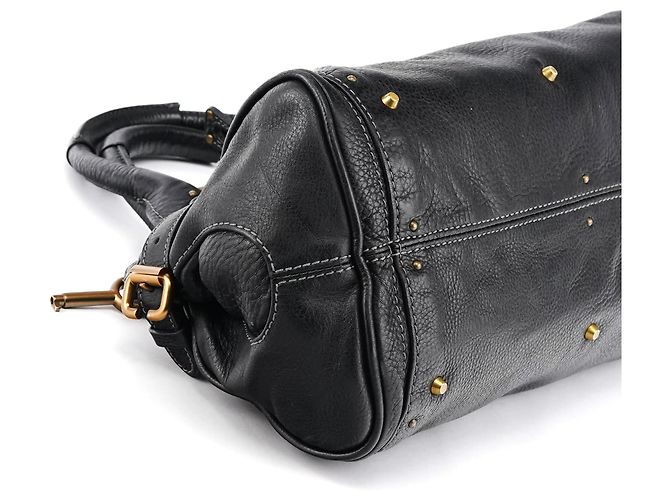 Chloé Borsa a tracolla Paddington in pelle nera - vista 11