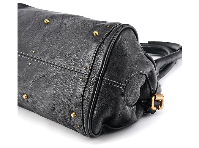 Chloé Borsa a tracolla Paddington in pelle nera - vista 12