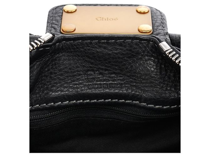 Chloé Borsa a tracolla Paddington in pelle nera - vista 14