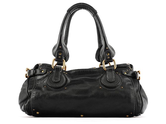 Chloé Borsa a tracolla Paddington in pelle nera - vista 3