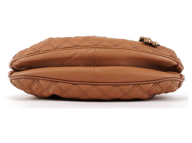 Marc Jacobs Borsa a tracolla Stam in pelle trapuntata beige - vista 5