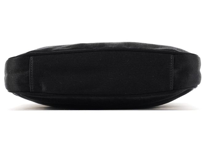 Bamboo Gucci Mini Borsa 2-Way in Raso Nero e Bambù - vista 5