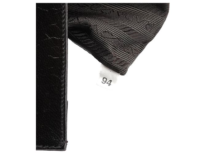 Prada Bolsa de ombro em couro Vitello castanho com fivela - vista 16