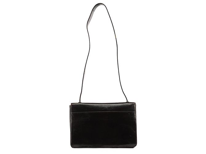 Prada Bolsa de ombro em couro Vitello castanho com fivela - vista 3