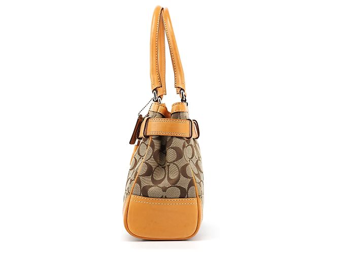 Coach Borsa a mano FS8K06 Beige Tan Signature Canvas - vista 2