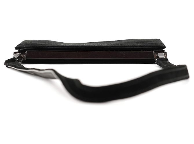 Gucci Borsa crossbody in camoscio nero - vista 4
