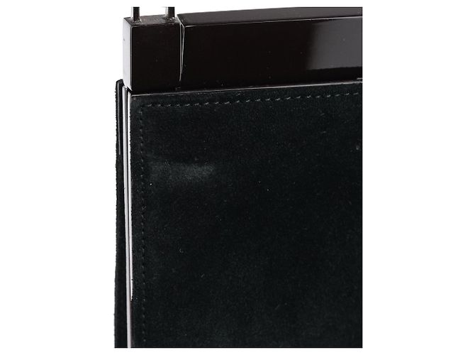 Gucci Borsa crossbody in camoscio nero - vista 8