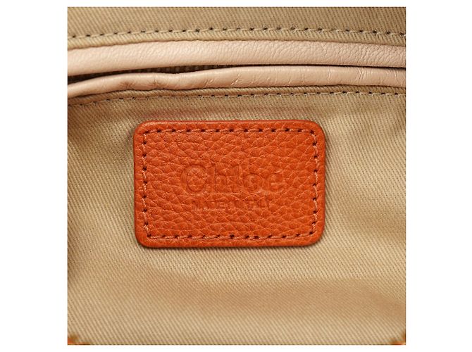 Chloé Borsa a tracolla 2-Way Paraty in pelle arancione - vista 14