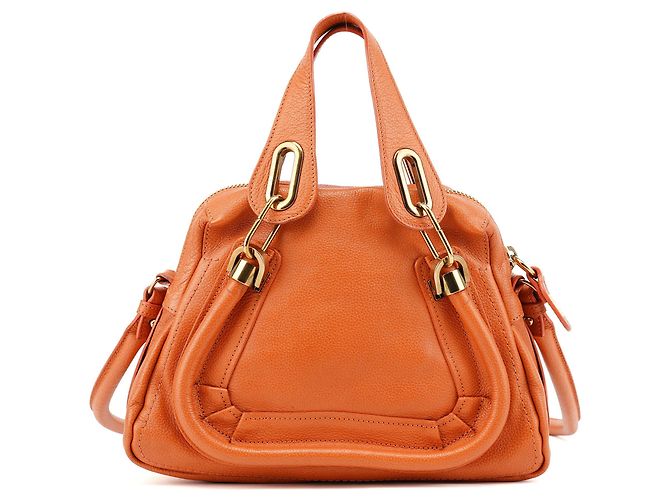 Chloé Borsa a tracolla 2-Way Paraty in pelle arancione - vista 3