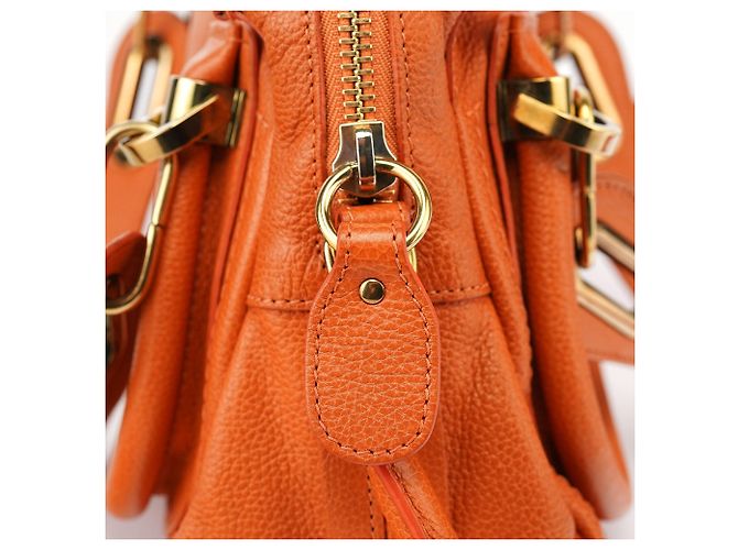 Chloé Borsa a tracolla 2-Way Paraty in pelle arancione - vista 8