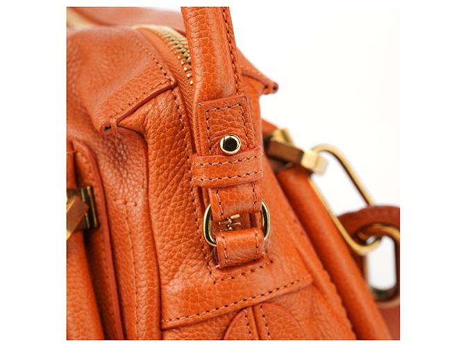 Chloé Borsa a tracolla 2-Way Paraty in pelle arancione - vista 9