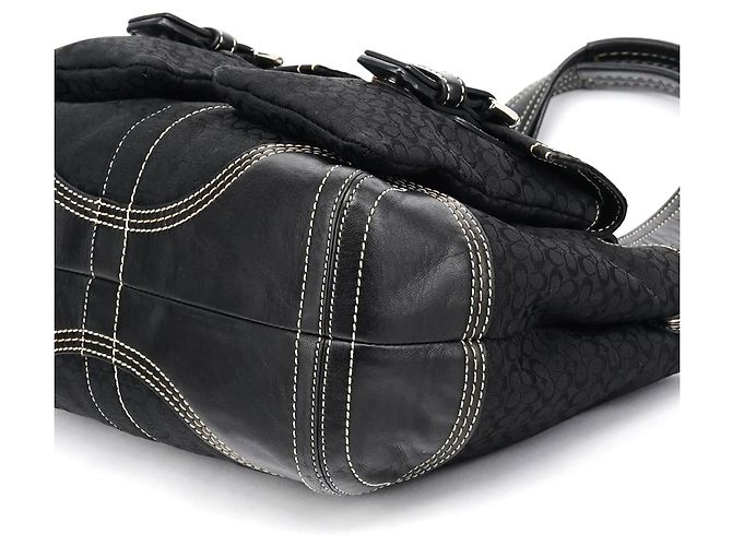Coach Borsa Tote 3646 Black Signature Soho Tote Bag - vista 10