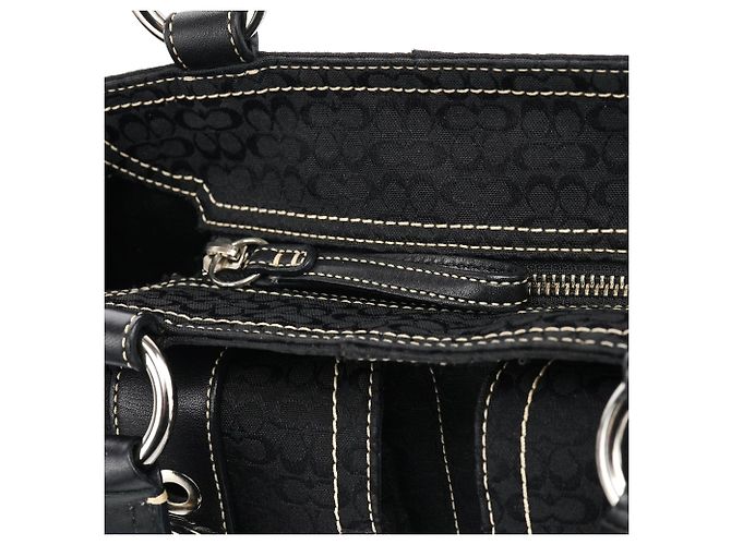Coach Borsa Tote 3646 Black Signature Soho Tote Bag - vista 12