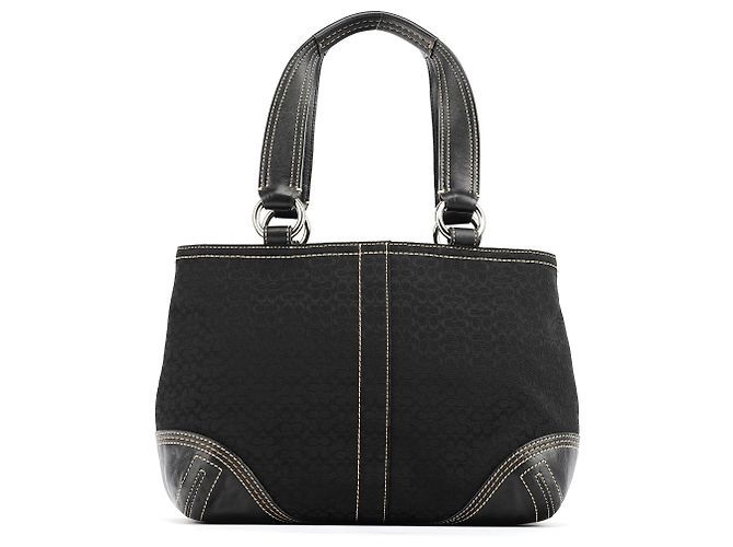 Coach Borsa Tote 3646 Black Signature Soho Tote Bag - vista 3