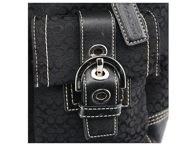 Coach Borsa Tote 3646 Black Signature Soho Tote Bag - vista 5