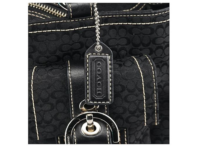 Coach Borsa Tote 3646 Black Signature Soho Tote Bag - vista 6
