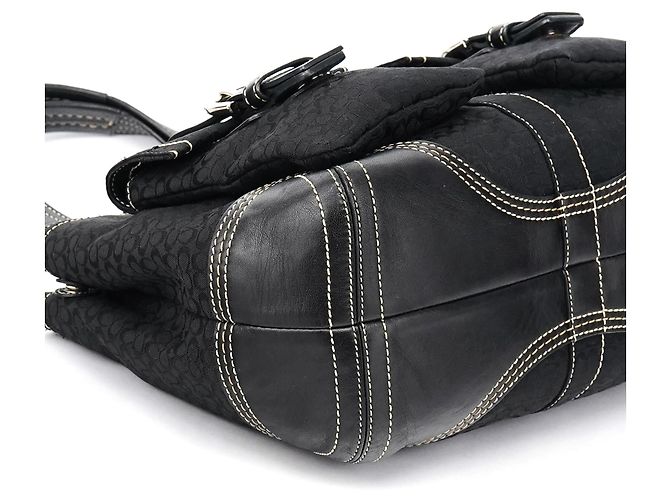 Coach Borsa Tote 3646 Black Signature Soho Tote Bag - vista 9