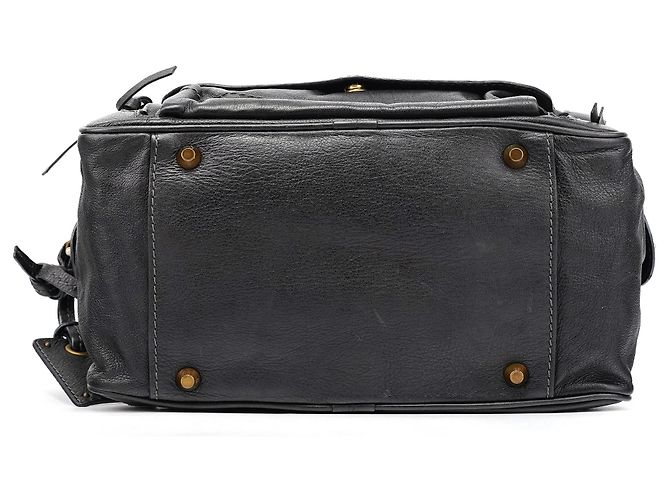 Chloé Borsa Tote in pelle nera con tasca - vista 5