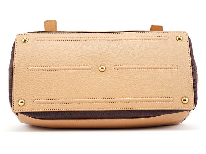 Yves Saint Laurent Borsa 2-Way Muse Two in pelle beige - vista 5