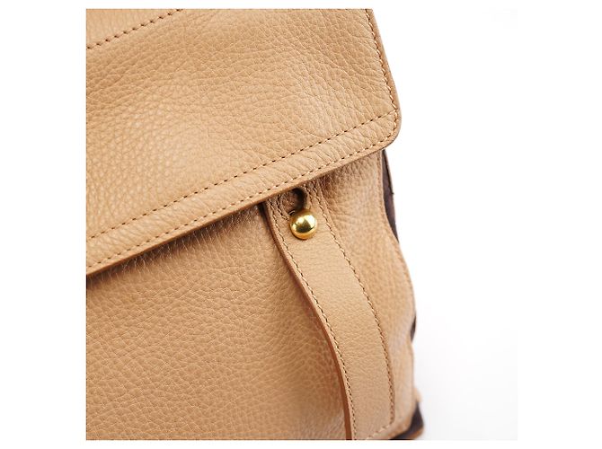 Yves Saint Laurent Borsa 2-Way Muse Two in pelle beige - vista 7