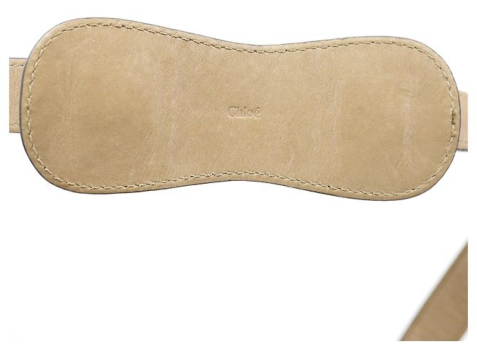 Chloé Borsa Tote 2-Way Bay in pelle beige - vista 11