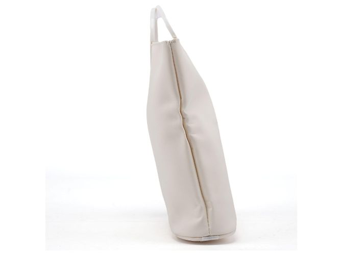 Céline Borsa in nylon bianca con manico in plastica - vista 2