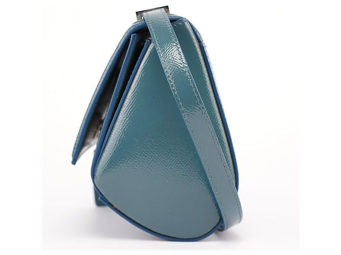 Givenchy Borsa a tracolla Pandora in pelle Saffiano blu navy - vista 2