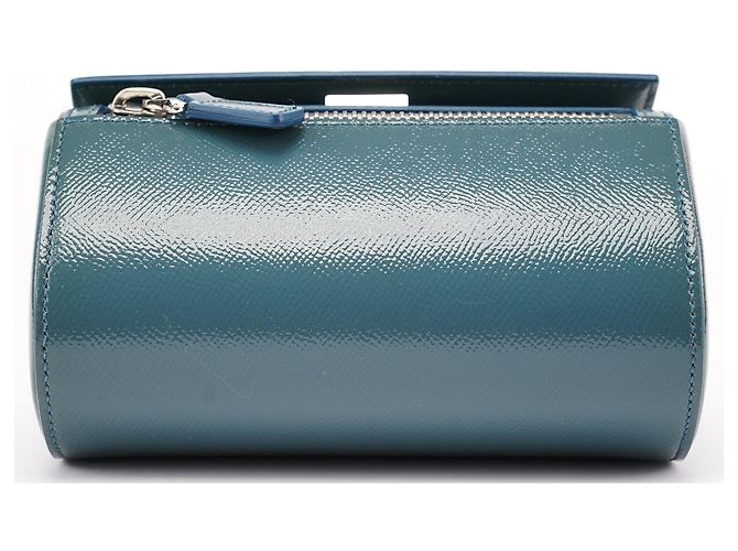 Givenchy Borsa a tracolla Pandora in pelle Saffiano blu navy - vista 5