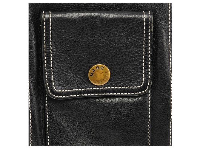 Marc Jacobs Borsa a tracolla multi-tasche in pelle nera - vista 6