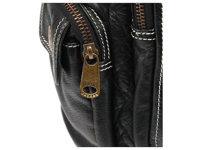 Marc Jacobs Borsa a tracolla multi-tasche in pelle nera - vista 9