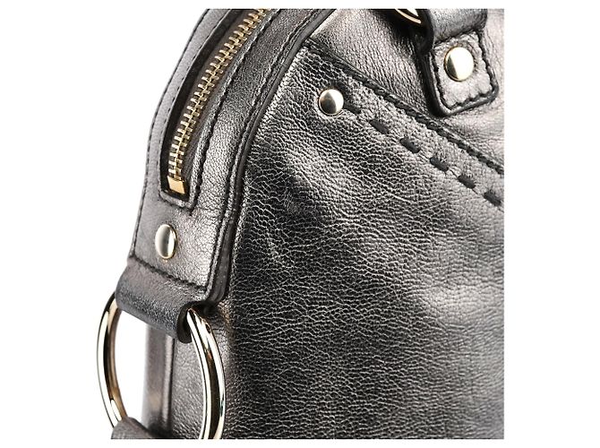Yves Saint Laurent 160950 Borsa Tote Muse in pelle metallizzata - vista 13