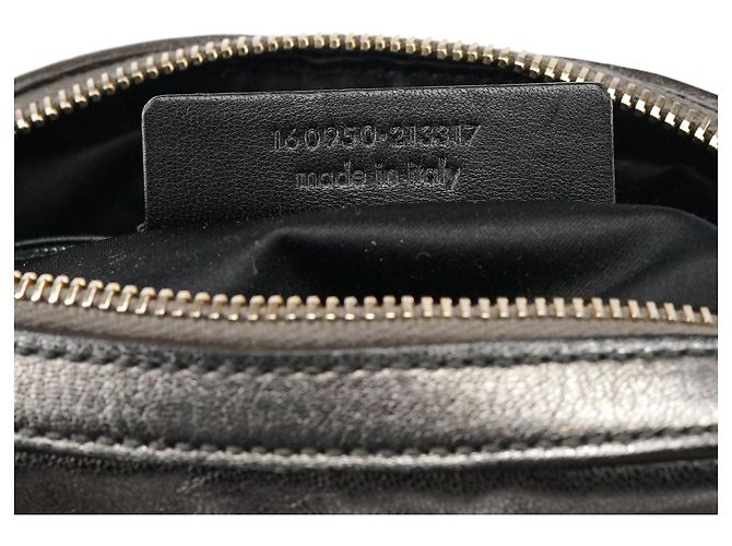 Yves Saint Laurent 160950 Borsa Tote Muse in pelle metallizzata - vista 14