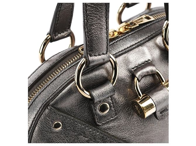 Yves Saint Laurent 160950 Borsa Tote Muse in pelle metallizzata - vista 9
