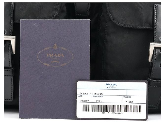 Prada Zaino B2811F Black Tessuto Vela Nylon - vista 11