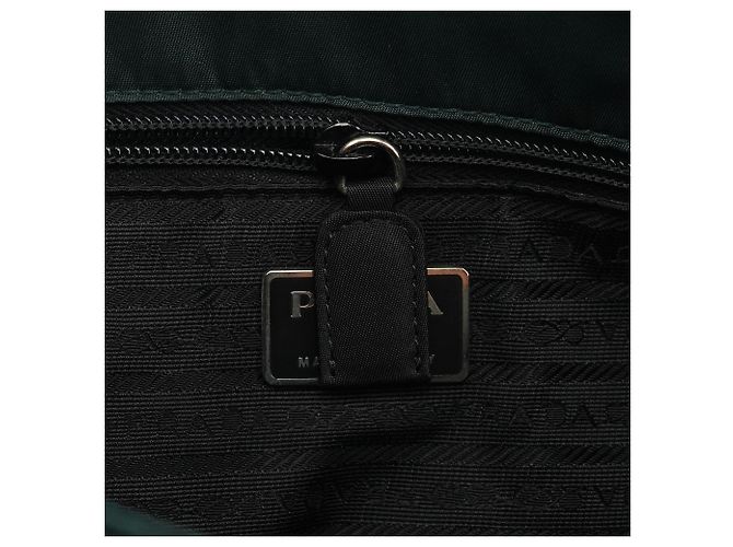Prada B6242 Borsa Tote Tessuto City Nylon Dark Green - vista 12
